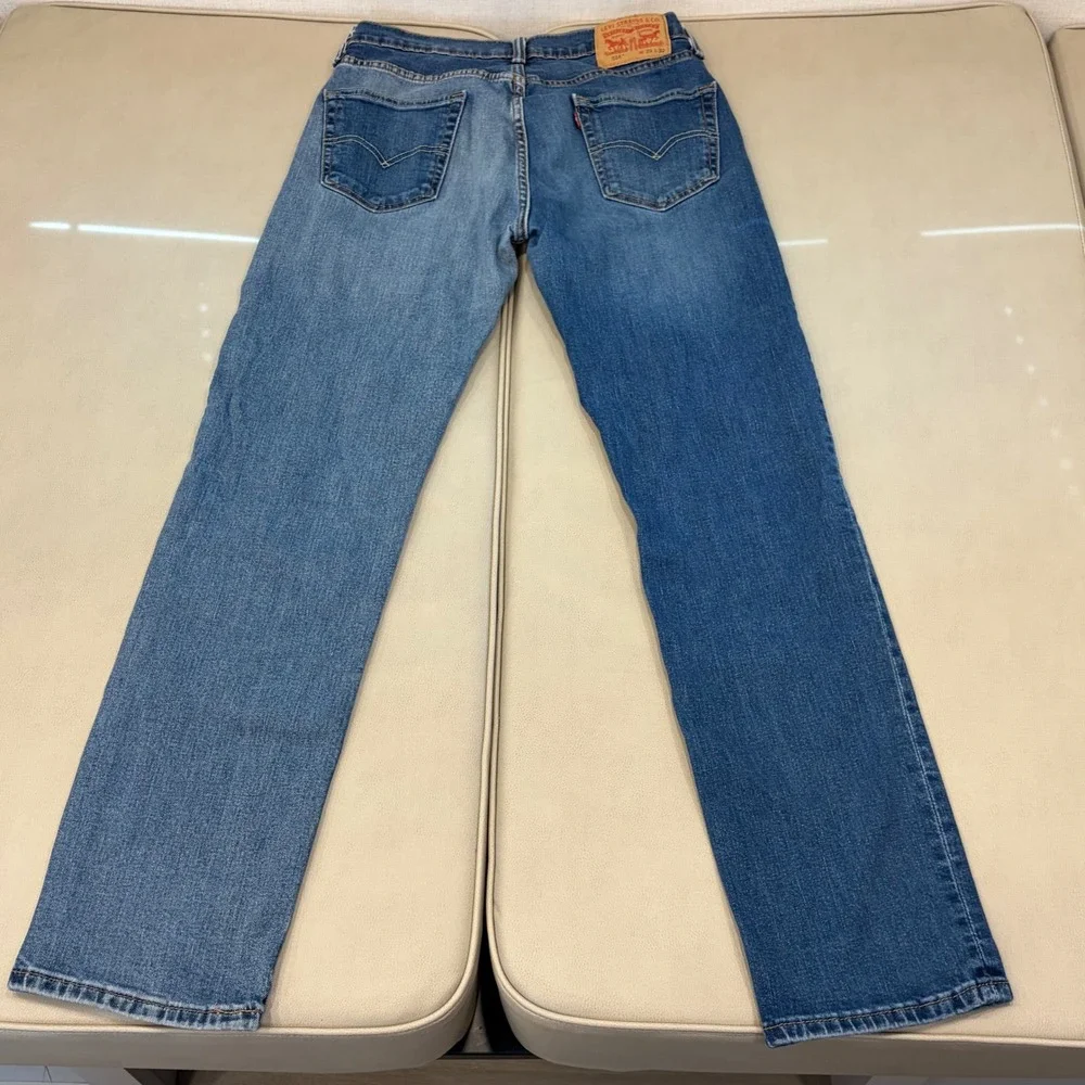 Levis 514 Straight Fit Two Tone Blue Denim Jeans Mens‎ 29x32 00514-0849